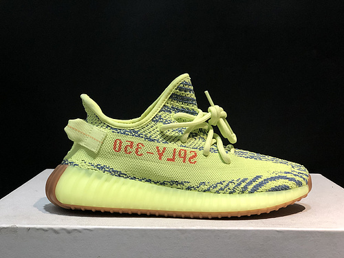 burst of shipments_ Adidas Yeezy 350 Boost V2 _SEMI Frozen YELLOW_ V2 macular green V2 McDonald_s B37572 36-48 yards-a0850005